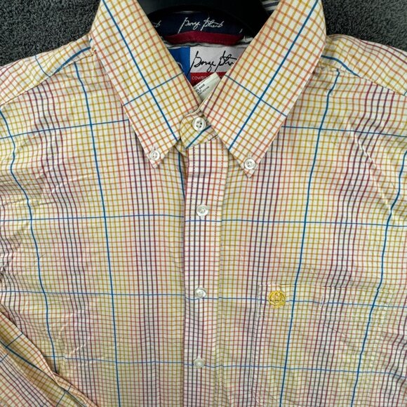 Wrangler George Strait Cowboy Cut Long Sleeve Button Up Shirt Orange Yellow - Picture 1 of 16